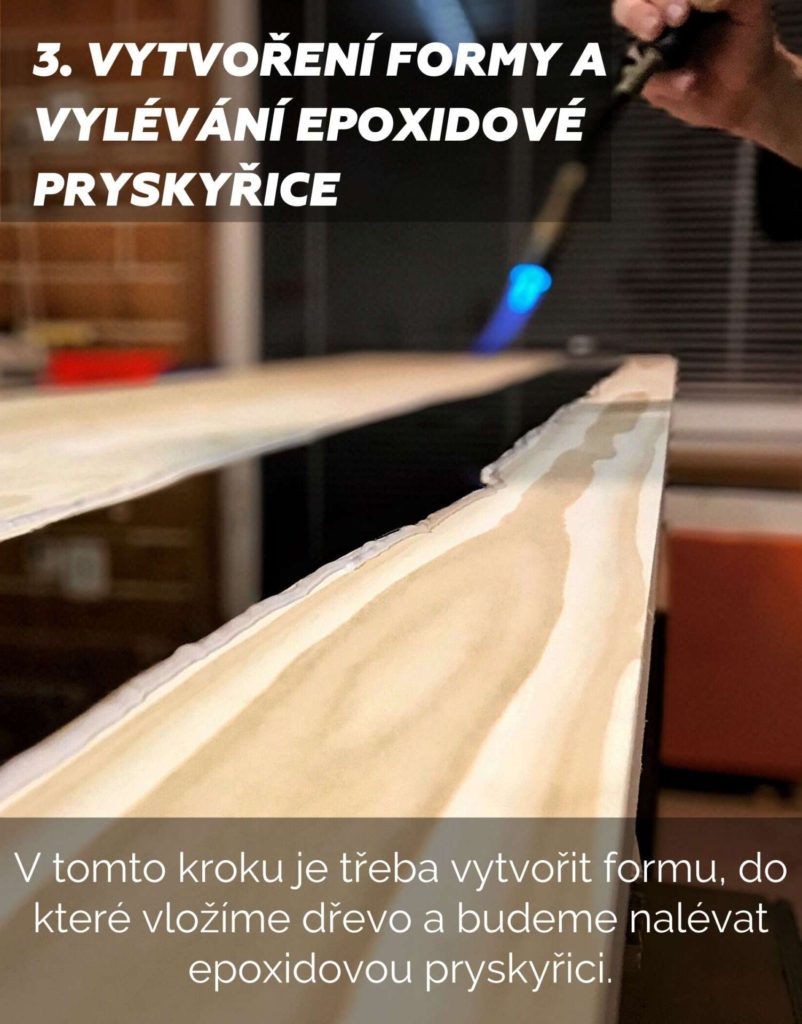 barvení epoxidové pryskyřice dompos nábytek s epoxidovou pryskyřicí