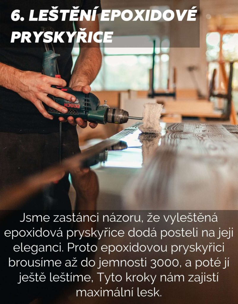 leštění epoxidové pryskyřice