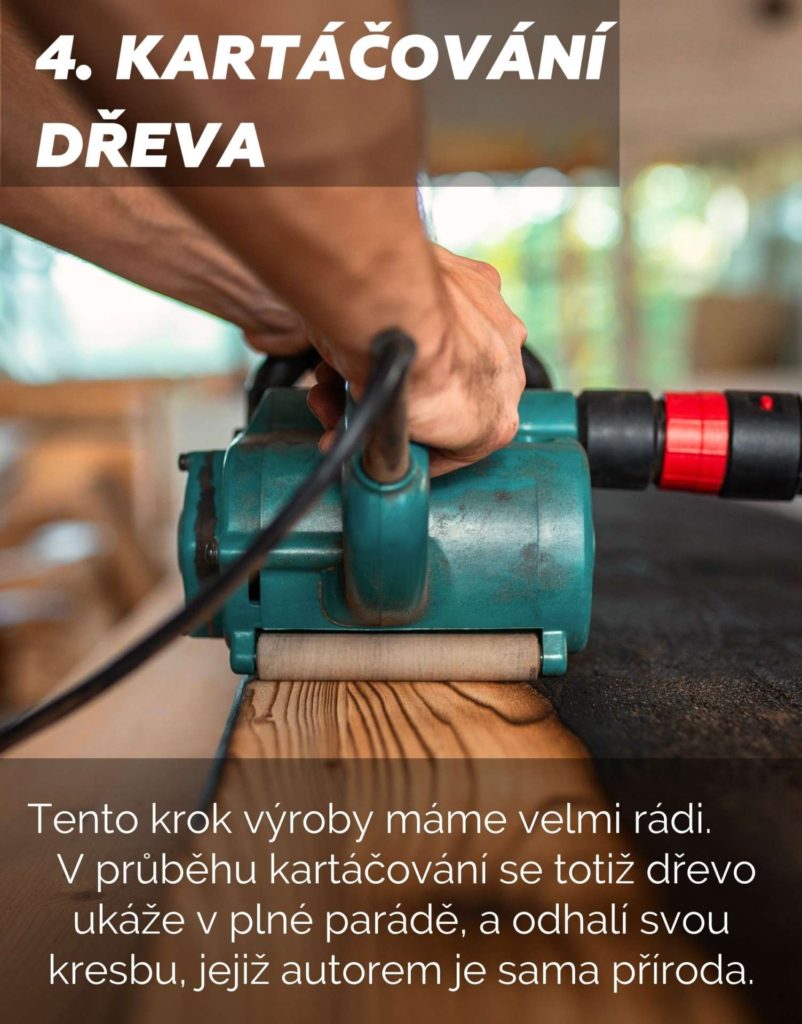 kartáčování dřeva smrk opálený